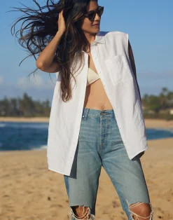 Women Outerknown Sydney Sleeveless Linen Shirt